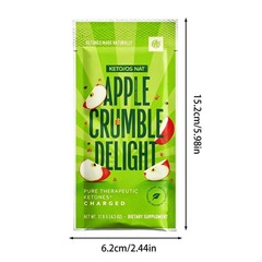 Pruvit Ketones Keto OS Nat APPLE CRUMBLE DELIGHT CHARGED. 20 Pk