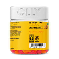 OLLY Hello Happy Gummy Worm Supplements with Vitamin D and Saffron – 60ct