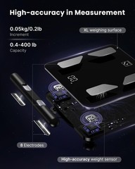 FITINDEX Body Composition Scale for Body Weight, Body Pod Scale 2026 Upgraded,