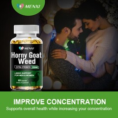 STRENGTH Horny Goat Weed Extract W/ Maca Root Powder, Saw Palmetto, L-Arginine