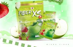 MIKEO Fiber XS Green Apple Prebiotic + PR0biotic Sugar Free Detox 30 Sachets X 2