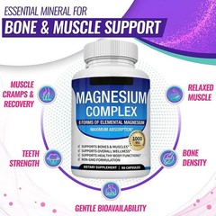 Complex Elemental Supplement 8 Magnesium 1000mg – Vegan Non-GMO 90 Capsules
