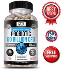 (2 Pack) Probiotic 60 Billion with Prebiotics Immune Function Healthy Digestion