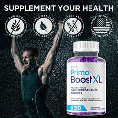 (1 Pack) Primo Boost XL Gummys Advanced Formula PrimoBoost XL Male 60 Gummies
