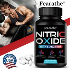 FEARATHE Nitric Oxide Capsules Supports Muscle Growth & Workout Performance
