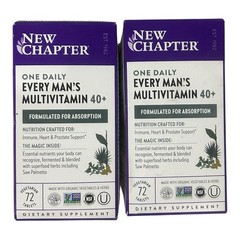 2 Pack New Chapter Every Man’s One Daily 40+ 72 Count Exp 12/26+