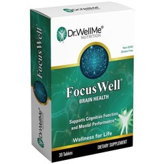 FocusWell Brain Supplement for Memory, Clarity & Energy – 30 Tablets Non-GMO