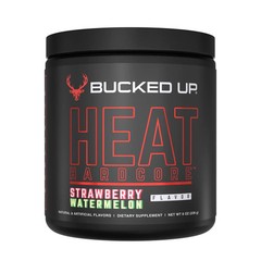 Bucked Up Heat Hardcore Private Label 8 Oz 30 Servings Strawberry Watermelon