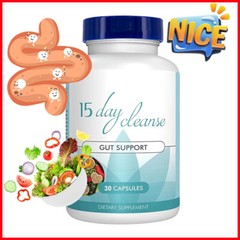 15 Day Cleanse – 30 Capsules – Gut Support Colon Cleansing & Detox