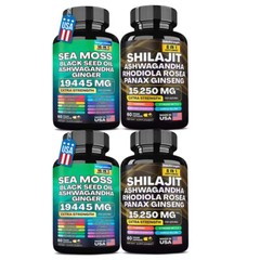 Improved Dynamic Vitality Bundle – Sea Moss Multivitamin & Shilajit Power Combo