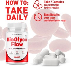 BioGlyco Flow Blood Optimizer, Metabolism & Blood Sugar Support Supplement
