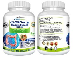 Super Detox Colon & Body Cleanse Maximum Strength Cleansing Diet Weight Loss Pil
