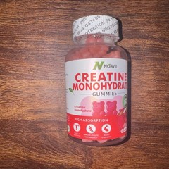 Noavii Creatine Monohydrate Gummies Strawberry Sugar Free 90 count exp: 05/2027