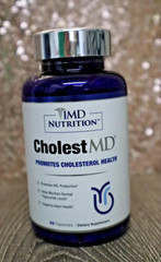 2 Pk 1MD CholestMD Promotes Cholesterol Health New Sealed 60 Capsules
