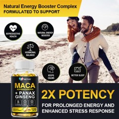Maca Root Extract Stamina | Libido | Mood | Energy For Men & Women 120/480 Pills
