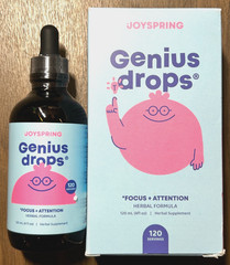Joyspring Genius Drops – 4 fl oz / 120mL – EXP 07/2027
