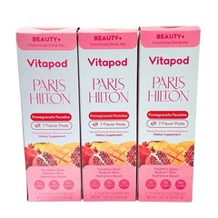Vitapod Paris Hilton Pomegranate Paradise Flavored Drink Mix 21 Pods Total