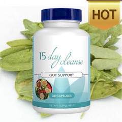 15-Day Cleanse – Gut and Colon Support – Senna Leaf, Probiotics Free Ship 30Caps