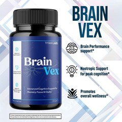 (1 Pack) BrainVex Nootropic All Natural Brain Supplement Brain Vex 60 Capsules