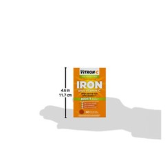 Vitron-C High Potency Iron Supplement with Vitamin C, 60 Count
