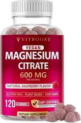 Vitboost Magnesium Citrate Gummies 600mg – 120 Count