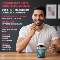Carbamide Forte Magnesium 2000mg 120 Tabs – Glycinate & Citrate