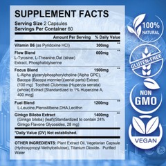 BRAIN supplements 5000 mg – memory Enhancer Capsules for Cognition and Focus