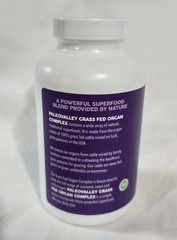 Paleovalley Grass Fed Organ Complex 30 Days Supply 180 Capsules – Exp 10/2027
