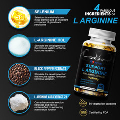 Nitric Oxide Booster Supplement for Blood Circulation and Flow, Endurance Energy