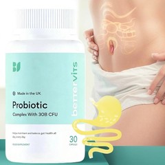 Bettervits Probiotic Complex – Gut Health – 30B CFU – Best Gut Health Supplement