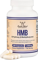 HMB Supplement, Third Party Tested, Non-Gmo, Gluten Free, 120 Capsules, 1000Mg,