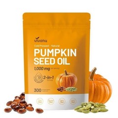 VivoNu Pumpkin Seed & Saw Palmetto 1000mg – 300 Cold Pressed Softgels