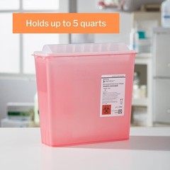 McKesson Prevent Sharps Container for Home Use, 5 Quart – for Biohazard Infect