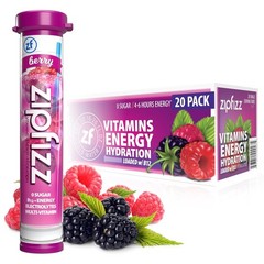 Zipfizz Energy Drink Powder, Daily Energy, Orange Soda Flavor, 20 Pack,
