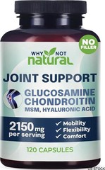 Organic Glucosamine Chondroitin MSM Triple Blend for Joint Wellness