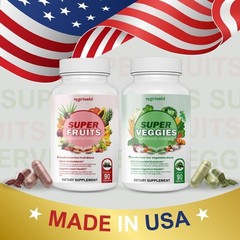 FRUITS & VEGGIES SUPPLEMENT – PACKED WITH 30+ WHOLE FOOD SUPERFOODS 180 count