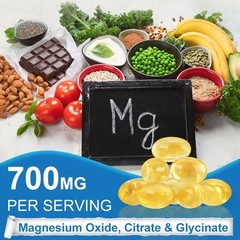 Magnesium 12 in 1 Complex 700mg – Glycinate Citrate Malate Taurate Daily Support