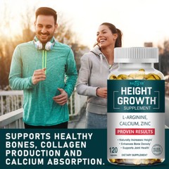 Height Growth Capsules – Enhances Bone Density，Supports Healthy Bones & Joint