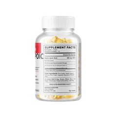 Alpha Lipoic Acid 600mg Per Serving 360 count 360 servings