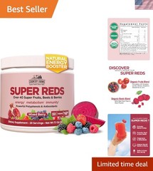 Delicious Mixed Berry Super Reds – 40+ Antioxidants, 100% , Energy Support