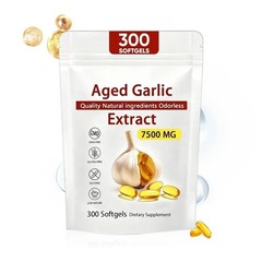 3 package Elare Aged Garlic Extract, 300 Softgels, 7500mg Odorless | Heart & …