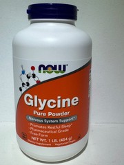 Now Foods Glycine Pure Powder 1 lb 454 g GMP Quality Assured, Vegan, Vegetarian