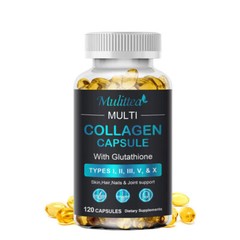 60pcs Collagen Capsules,with Glutathione,Hair,Nails &Joint Support Supplement