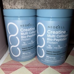 2x NeoCell Collagen Bio-Peptides Powder 20oz – Grassfed Protein Supplement – Adv