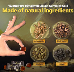 Himalayan Shilajit Gummies with Ashwagandha & Gokshura 3000mg 85+ Trace Minerals