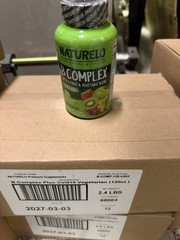 NATURELO B Complex Plus CoQ10 Vegetarian Capsules 120ct EXP 3/3/2027 *SHIPS FREE