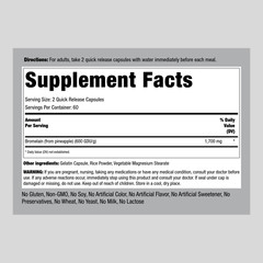 Bromelain Supplement | 1700mg | 120 Capsules | Non-GMO | by Piping Rock