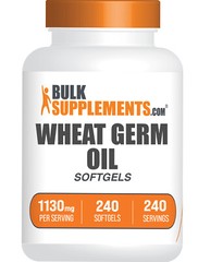 BulkSupplements Wheat Germ Oil 240 Softgels – 1130mg Per Serving
