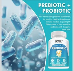 🔥 2 Bottles Taoters 60 billion cfu probiotic 60 capsule Time Release Gut Health