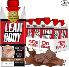 Labrada Lean Body Ready to Drink Chocolate Protein Shake 40g Protein 12 Pack